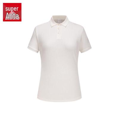 Anta Women's Cotton Blend Short-Sleeve Polo Shirt