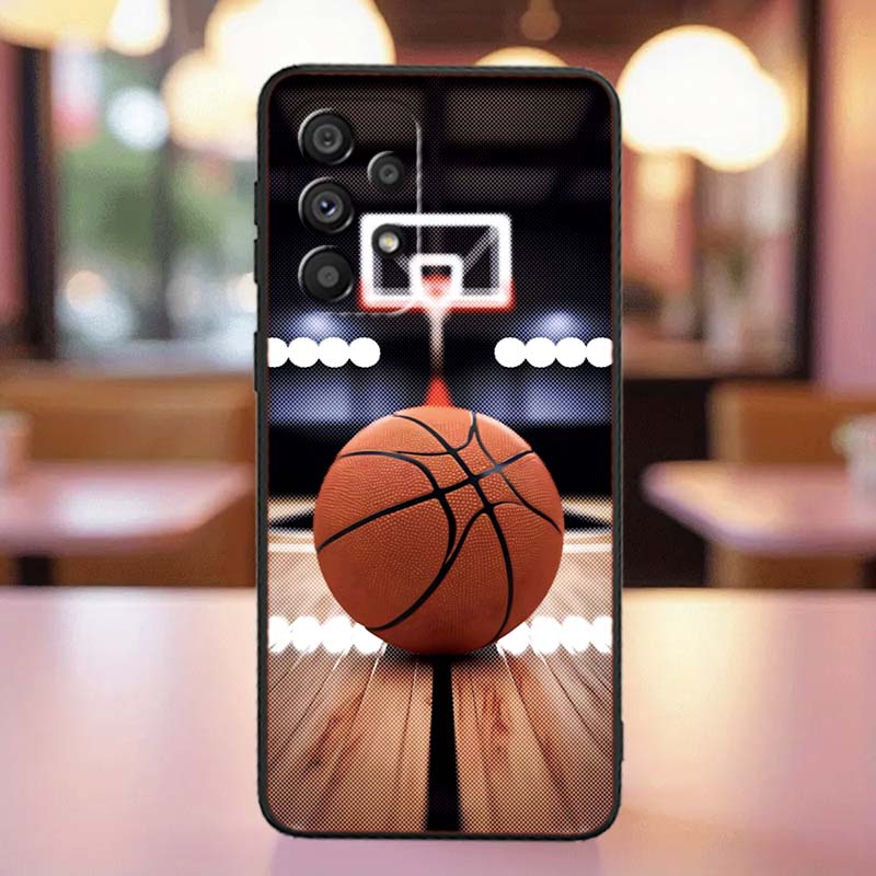 Sports basketball cool Case For Samsung A41 A35 A34 A33 A32 A25 A24 A23 A21s A06 A05 A04 A03 Note 10 20 Ultra 5G Black