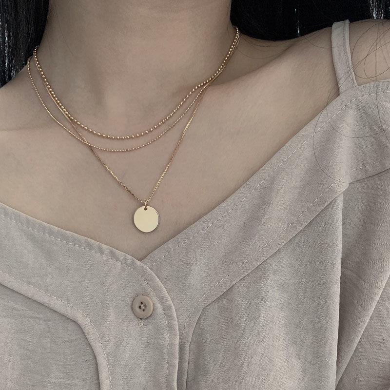 Vintage Neck Chain Gold Color Necklaces for Women Thin Chains On The Neck Minimalist Pendant Choker Jewelry Trend Collares