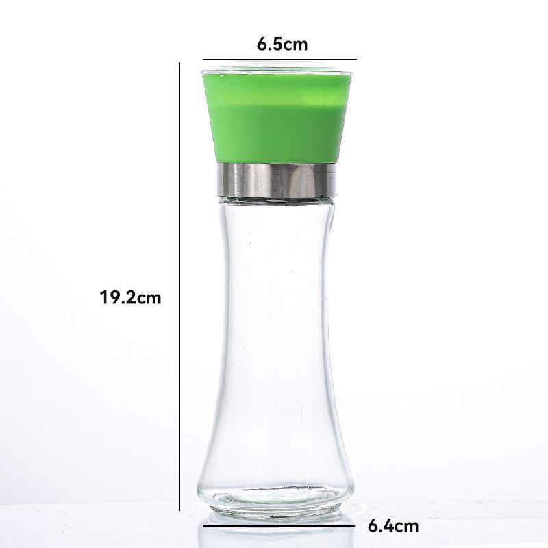 Creative Stainless Steel Spice Grinder - Adjustable Coarseness, Manual Glass Black Pepper Mill