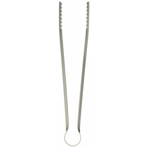 Endo Shoji Tongs, Silver, 240mm, Professional-Grade, Thick Charcoal Tongs, BSM01240