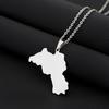 Collana Trendy Argento/Oro Territorio del Paese del Kurdistan Unisex Donna Uomo Catena
