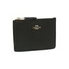 Coach Skinny Id Case Solid Color Leather Card Holder Mini Women Card Holder Black 57841-LIBLK