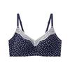 Japanese sweet printed lace less small breasts gathered without steel ring upper support anti-sagging collection breast bra cover