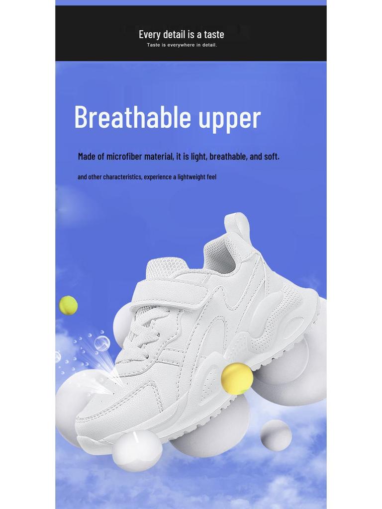 Children's Waterproof Leather Sneakers - Boys' Running & Girls' Casual Shoes for Autumn/Winter