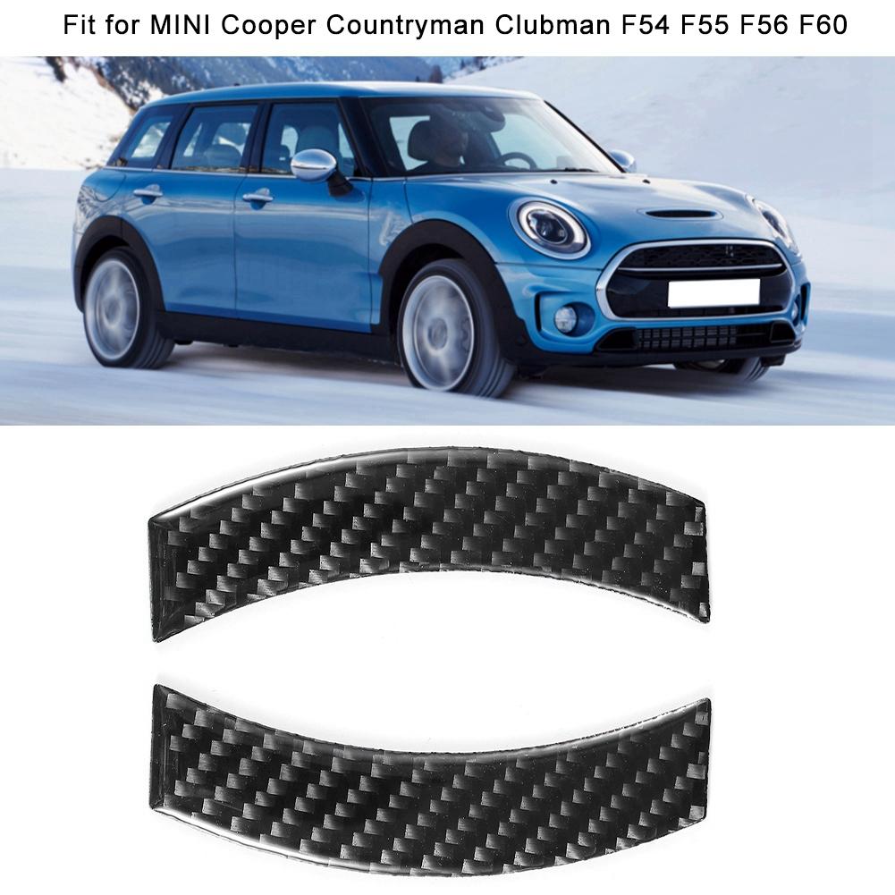 2pcs Carbon Fiber Car Console Navigation Frame Trim Stickers Fit for Mini Cooper Countryman F60