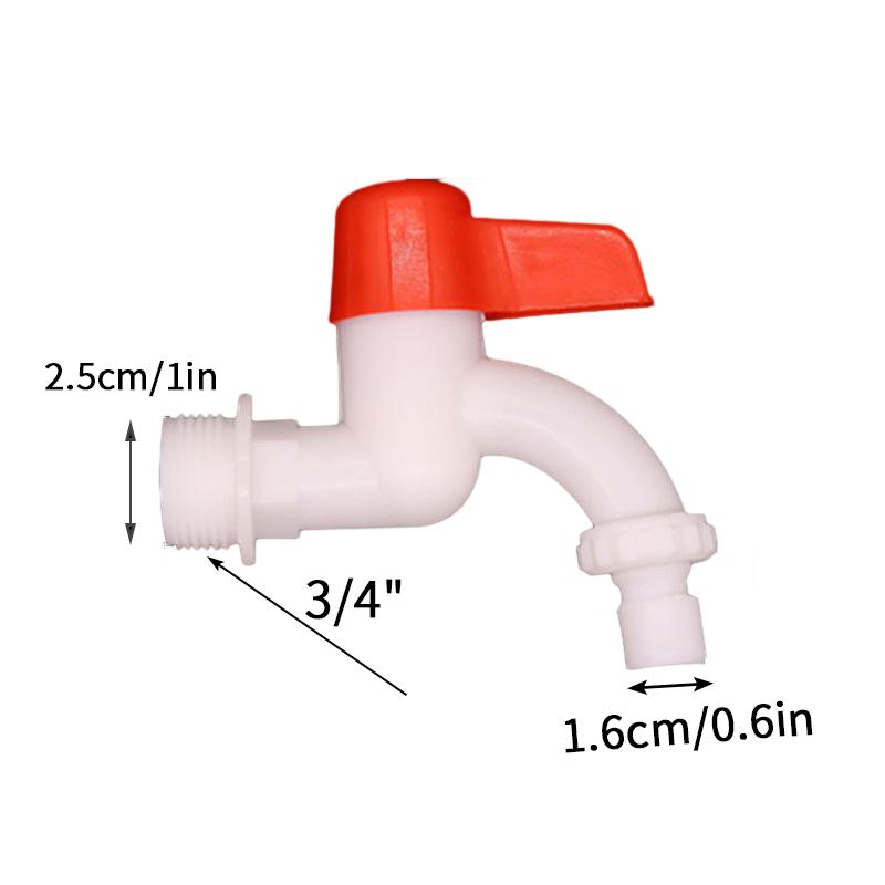 

Ibc Tank Tap 1/2 3/4 Plastic Quick Opening Faucet Male Thread Wall Mount Washing Machine Faucet Water Hose Quick Connector Set