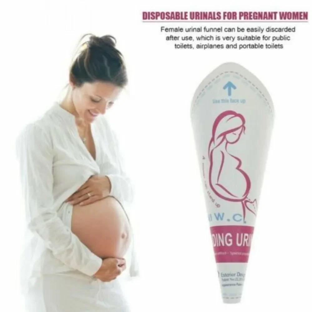 12pcs Disposable Women Urinal Waterproof Paper Urination Device Travel Camping Portable Pregnant Female Stand Up Outdoor Toilet