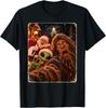 Santa Bigfoot Selfie Shirt Funny Christmas Family Photo T-Shirt