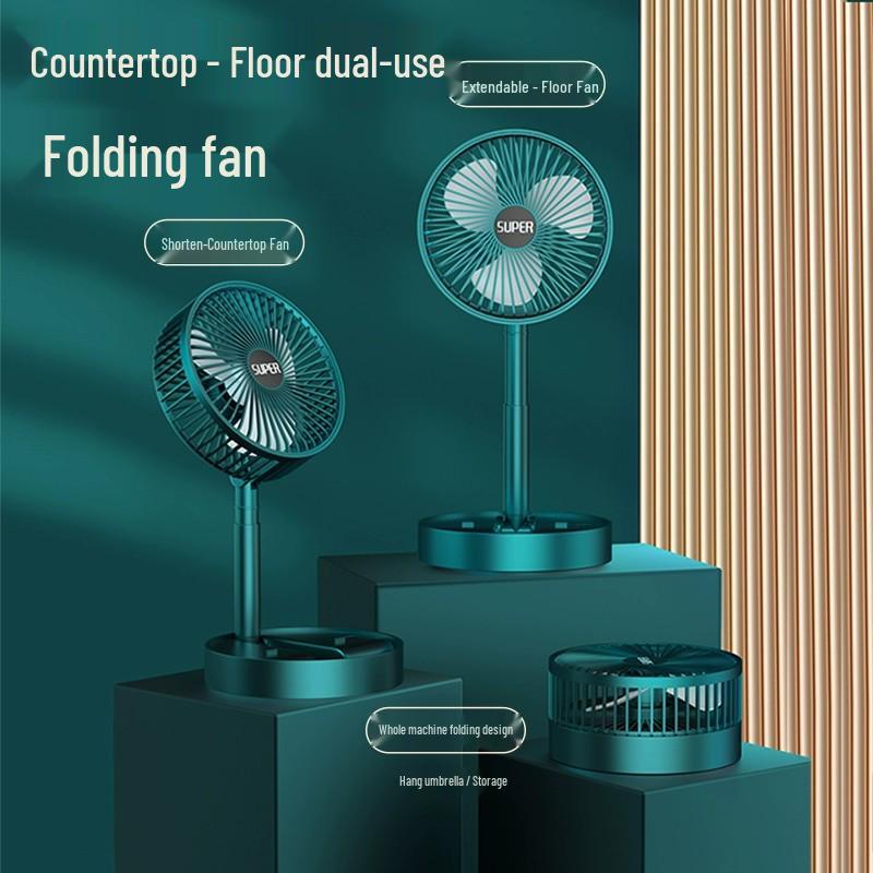 Compact Rechargeable USB Fan: Foldable, Portable Mini Fan for Desk and Bedside Use