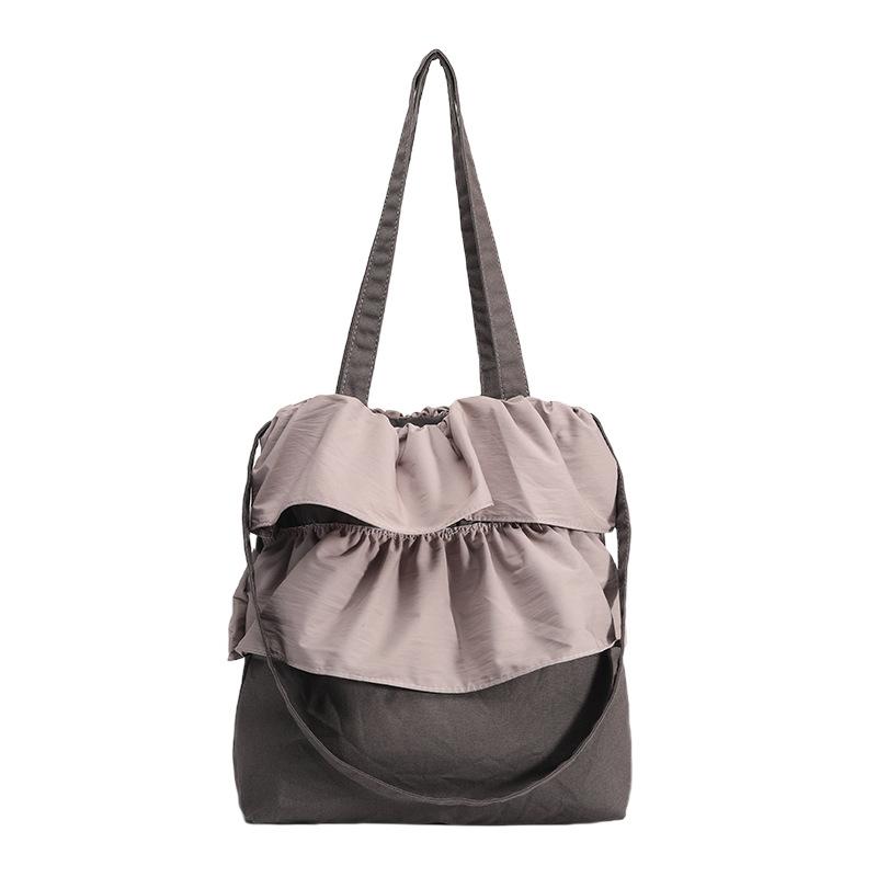 Single-shoulder Crossbody Bag Ruffled Flower Bud Bag Cute Style Large-capacity Bag