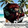 Custom Name Personalized Demon Slayer Print Umbrella, Auto Open Close, 8‑Rib Sturdy Frame, Commute Camping Hiking Use, Birthday Gift