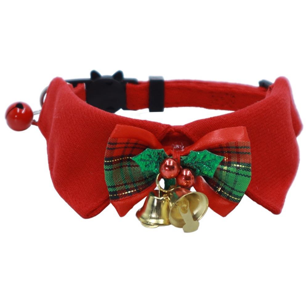 Cute Kitten Bowties Collar Necklace with Bell Kitten Christmas Bow Collar  Cats