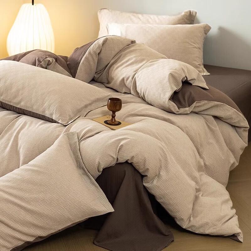 100% Cotton Brushed Winter Warm 4-Piece Bedding Set