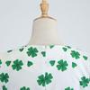 St. Patrick's Day Women's  Evening Print Party Prom Swing Bow Dress