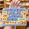 Stress Relief 26-Key Fidget Keychain Creative Cute Bag Charm Pendant for Kids Adults Daily Backpack Decor Gifts