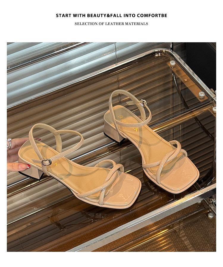 Effie Bangmei, silver high-heeled sandals, summer French temperament with skirt, not tired feet, beautiful sandals