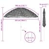 Garden Umbrella Natural 255 X 255 X 255 Cm
