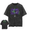 Nowa Neon Genesis Evangelion Japonia Anime EVA Shinji Ikari Męska i Damska T-shirt do Prania Rodzic-Dziecko Bawełna Stary Retro YK