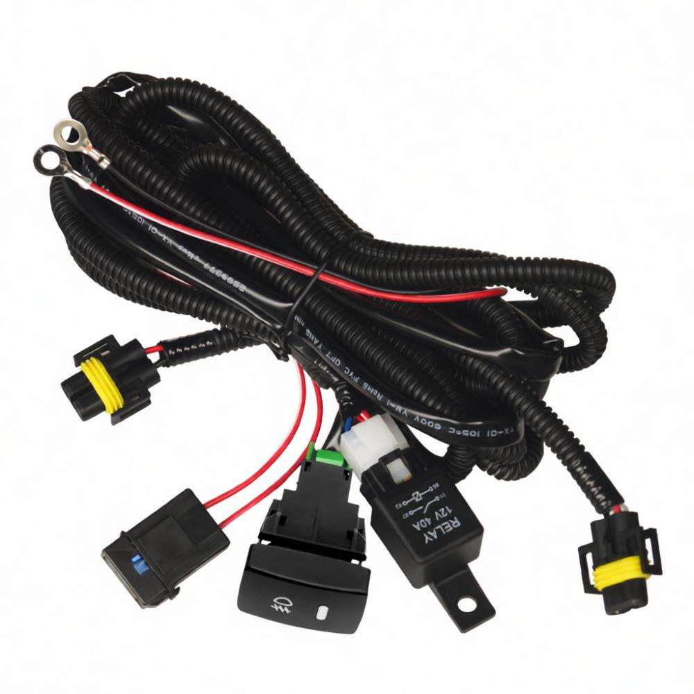 Reliable H11 Fog Light Wiring Relay Switch Kit For Old Honda Vehicle Front Driving Lamp Control Circuitry Replacement
