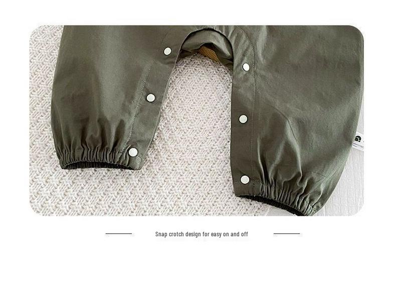 Boys' Autumn 2025 Korean Style Cartoon Shirt & Overalls Set - Fashionable Spring Outfit for Babies