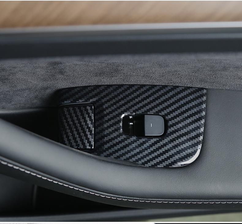 Tesla Model 3/Y Carbon Fiber Interior Console & Steering Wheel Trim