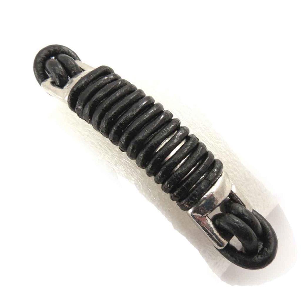 Les Trésors De Lily [J7040] - Brățară mixtă 'Peaceful' neagră