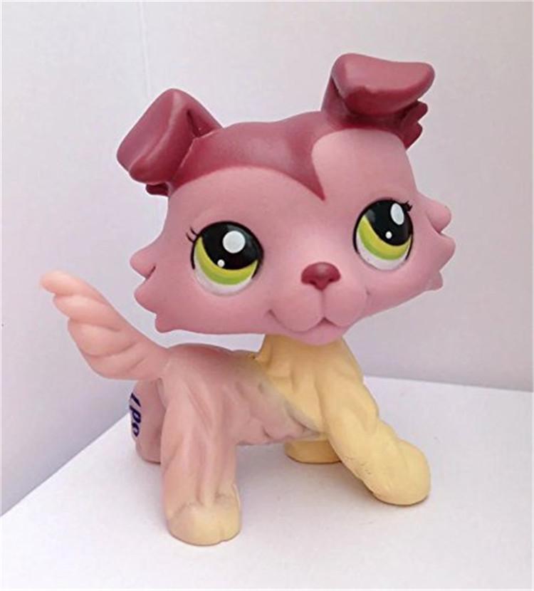 Rare animal pet shop lps toy dachshund dog dachshund brown original figure collie cocker spaniel great dane child Children gifts