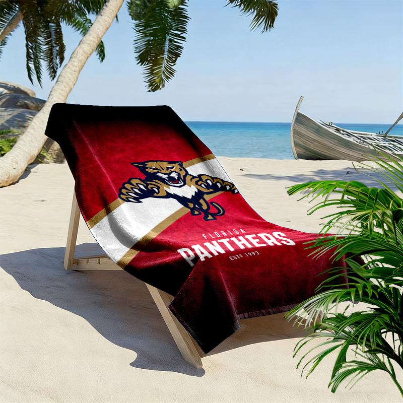 Florida Panther Print 2D Flat Print Beach Towel, Large Soft Quick Dry Towel for Beach Camping SwimmingZSTJ0915180