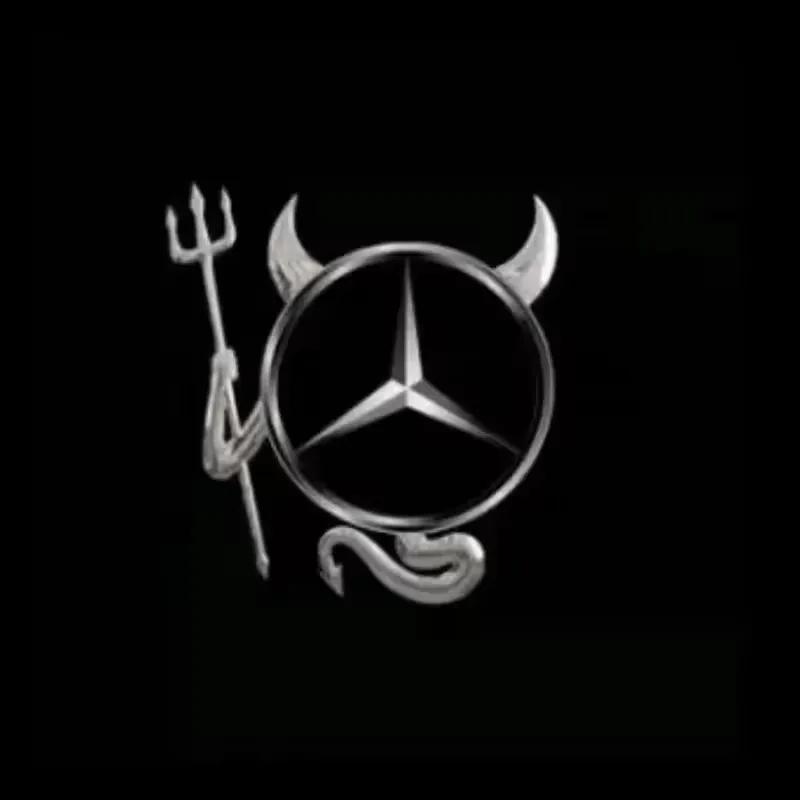 2Pcs Led Car Door Welcome Light Logo Projector For Mercedes Benz W212 W205 AMG ML W166 W176 W177 W213 W246 GLB GLC GLA GLS GLE1