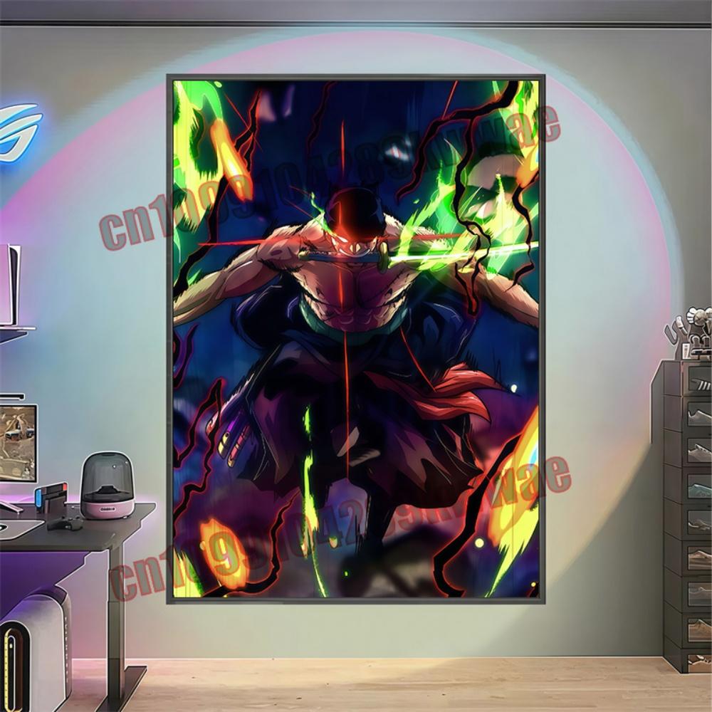 Monkey D Luffy Epic Anime Poster  Dynamic One Piece Premium Canvas Wall Decor Ideal for Bedroom  Anime Collection Fans