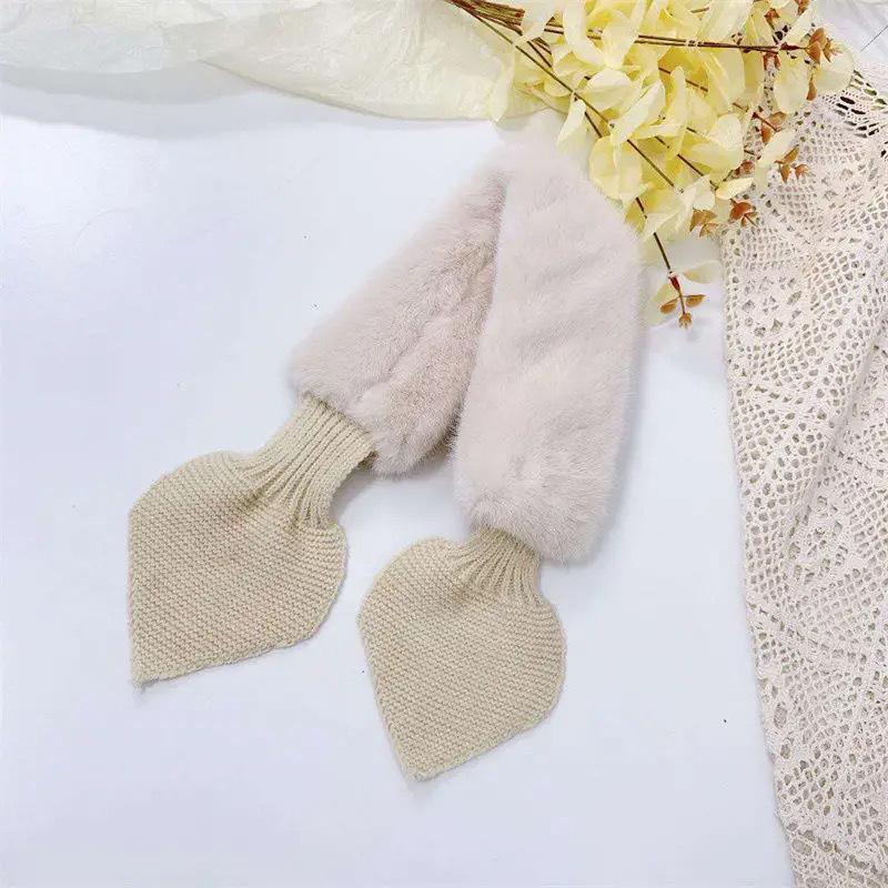 Warm Knitted Scarf for Kids: Solid Color Plush Neck Warmer for Boys & Girls, Ages Small To Medium.