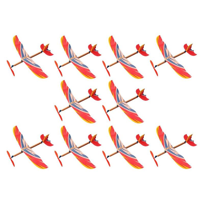 5/10Pcs Rubber Band Powered Airplane Model Glider Planes Bomber Airplane Birthday Party Favor Indoor Outdoor Toys for Kids