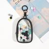 Clear PVC Miniature Doll Storage Bag Transparent Figure Display Bag with Keyring For Travel And Shopping Trips
