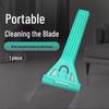 Upgraded Heavy Duty Aluminum Alloy Putty Knife with Thick Black Blade for De-gluing Floor Tiles and Kitchen Use