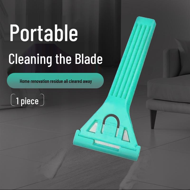 Upgraded Heavy Duty Aluminum Alloy Putty Knife with Thick Black Blade for De-gluing Floor Tiles and Kitchen Use