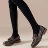 Women's Knee-High Socks - High Elasticity Thin Long Stacked Solid Color Polyester Stockings, All-Season Machine Washable
