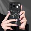 Fashionable black cat pattern phone case suitable for iPhone 17 16 15 14 13 12 11 Pro/Max/Plus anti drop and shockproof