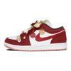 Jordan Air Jordan 1 Golden Jade Perfect Match Abrasion Resistant Low top Vintage Basketball Shoes Unisex Brick Red DC0774-182(Team1137-)