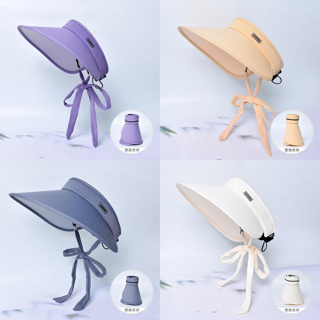 Ice Silk Sun Hat With Breathable Material And Bold Letter Details For Outdoor Activities