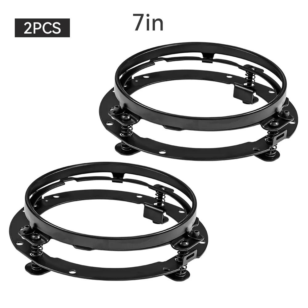 7 Inch Round LED Headlight Mounting Bracket Ring for Motorcycle Wrangler JK 07-16