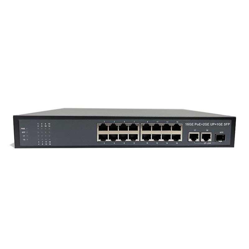 AI Smart PoE Gigabit Switch with 4, 8, or 16 Ports for Network Surveillance