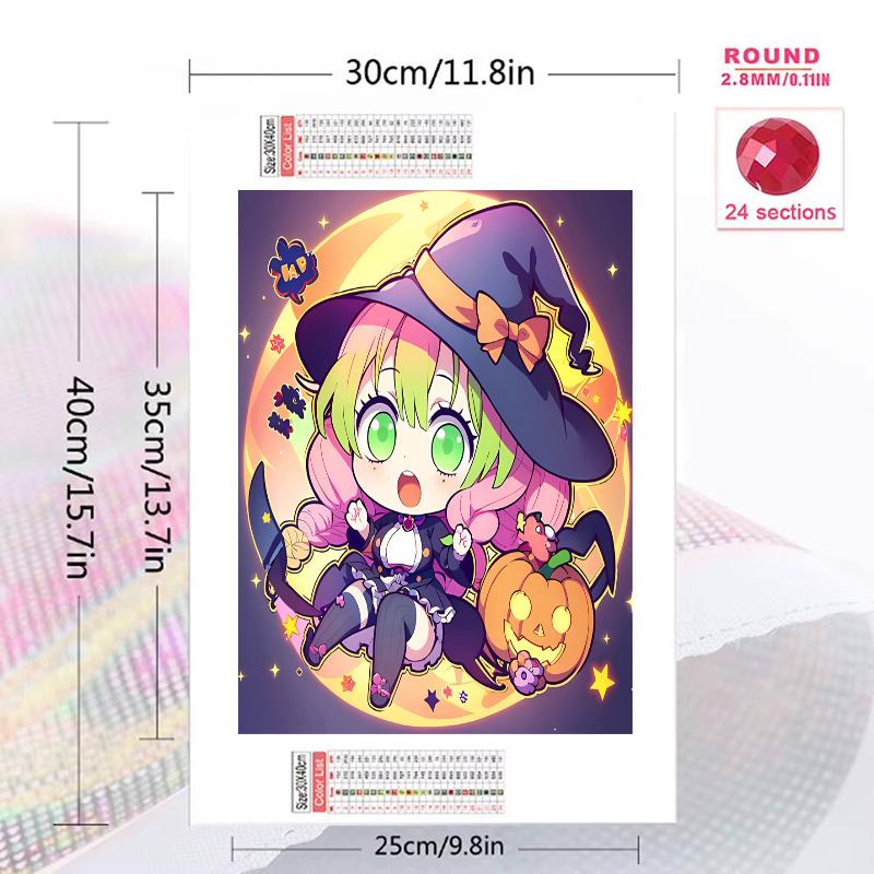 Demon Slayer 100% Round Full Drill 5D DIY Diamond Painting Embroidery Cross Stitch Rhinestone Decor