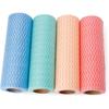 1 Roll Disposable Non-woven Dish Cloth Home Kitchen Cleaning Appliance, 50 Sheet/Roll Random Color