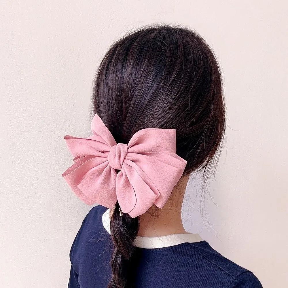 Living Plus Hair Gift Half-Up Automatic Hairpin Layered Cubic Pink