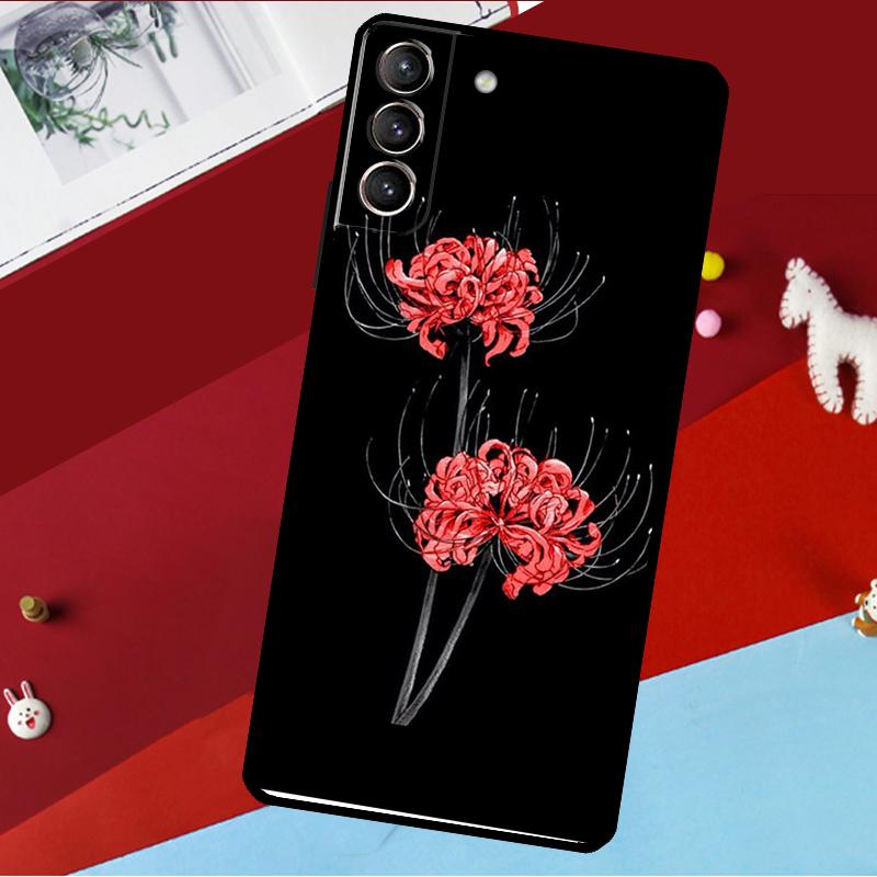 Lycoris Radiata Flower Funda For Samsung Galaxy S25 S24 S21 S22 S23 Ultra S9 S10 Plus S20 FE S25 FE Phone Case