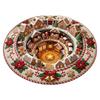 3D Special-shaped Christmas Round Carpet Imitation Cashmere Santa Claus Floor Mat  Home Decor