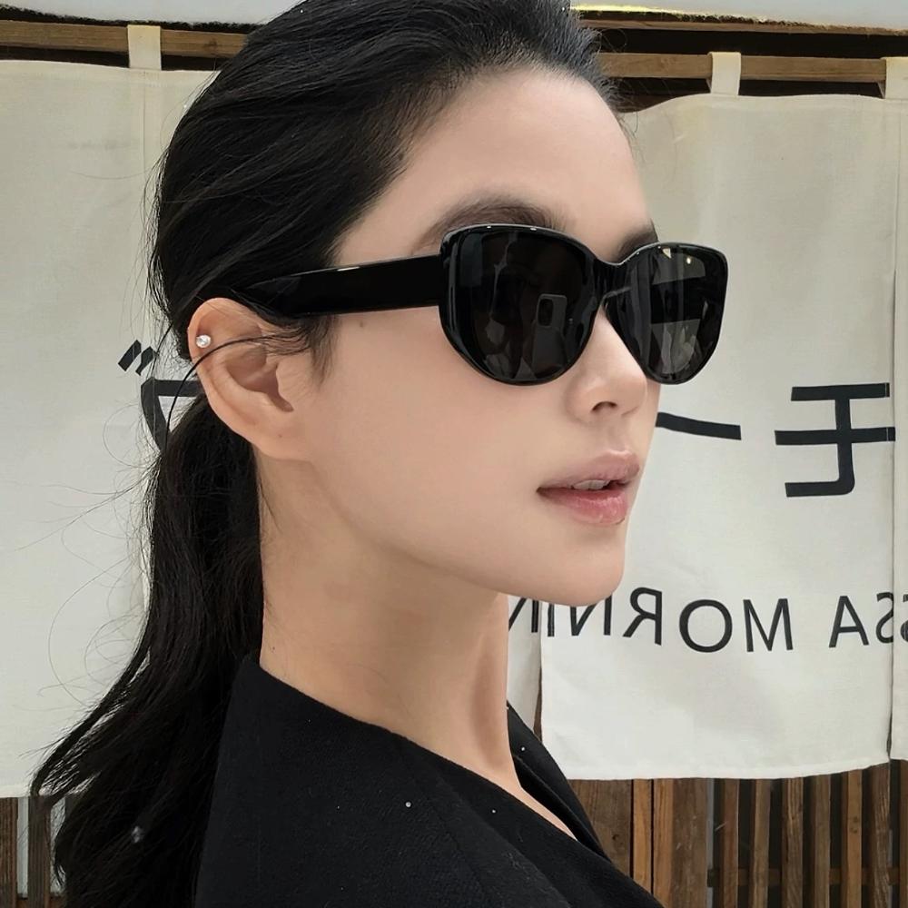 New Premium Retro Cat Eye Large Frame Sunglasses Unisex Fashionable Sun Protection Slimming UV400 Protection Polarized Glasses