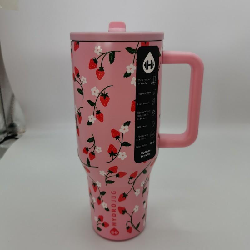 32oz 40oz Izolovaná láhev na vodu s uchem Neprosakující víčko Nerezová termoska Cestování autem Sport