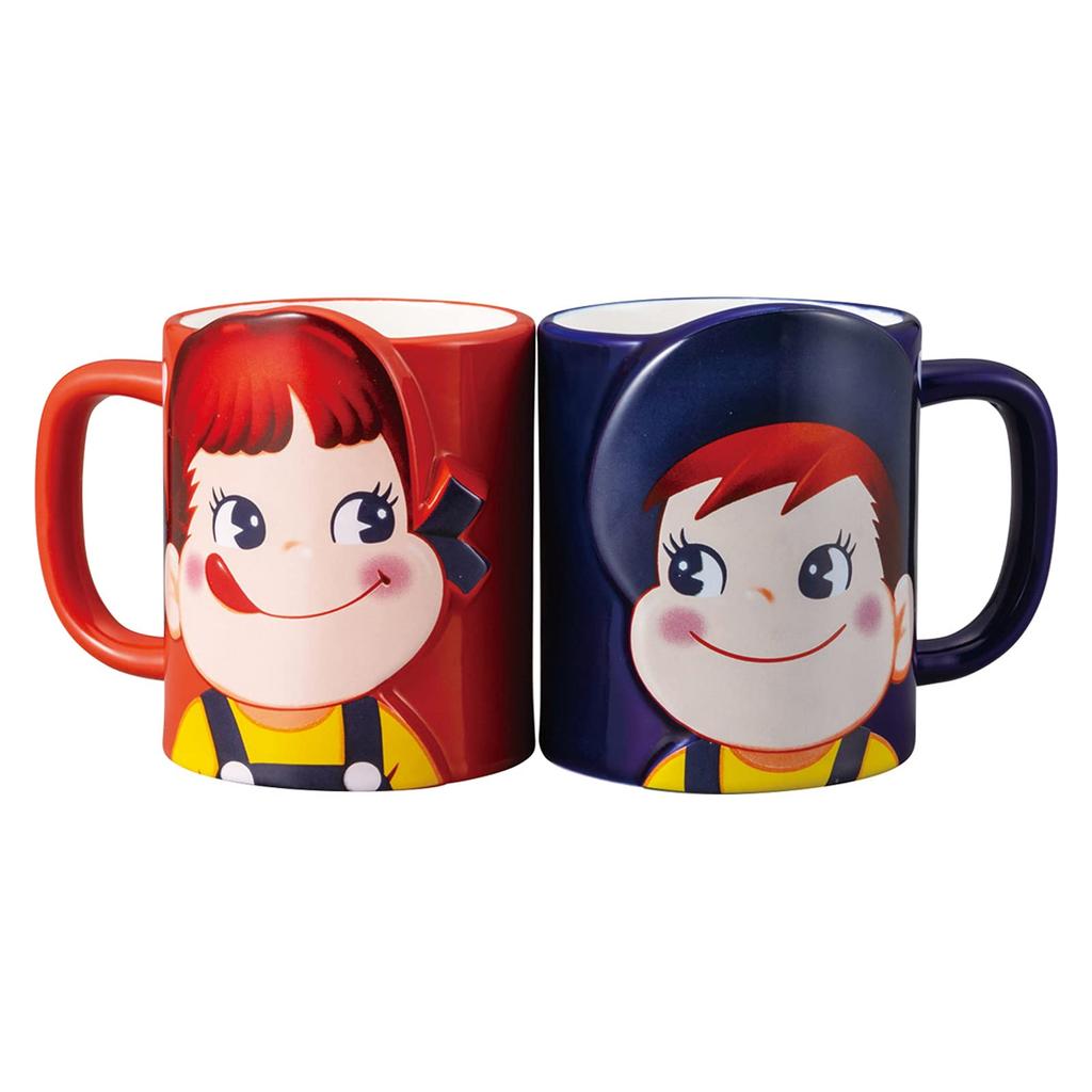 Sun Art Fujiya Peko Mugs Pair 300ml SAN3549 Peko-chan